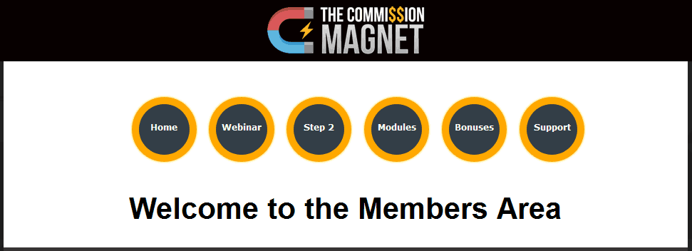The commission magnet members area